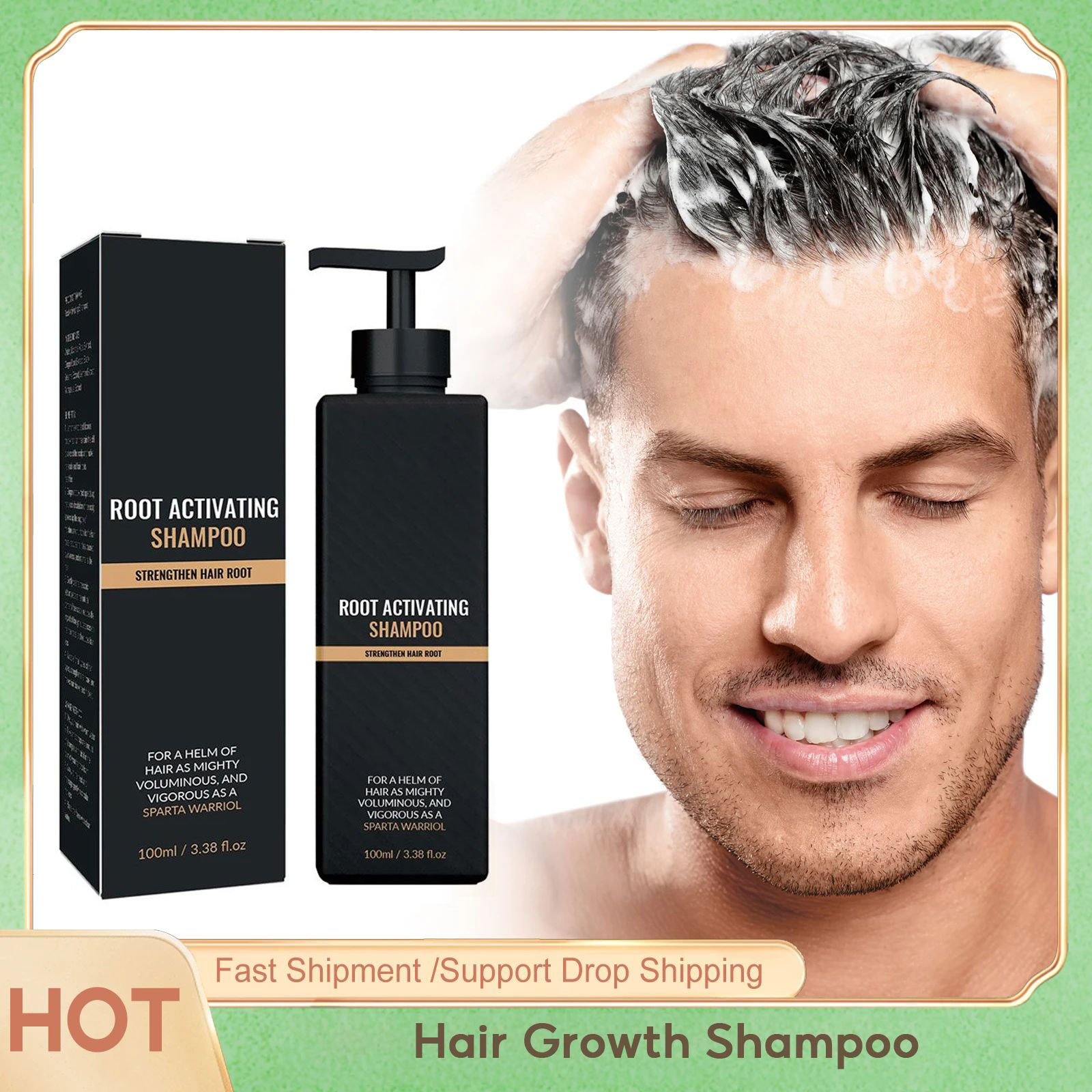 Hair Care Organic - แชมพูเพื่อการเจริญเติบโตของเส้นผมอย่างรวดเร็ว ซ่อมแซมบํารุง ราก แชมพูป้องกันผมร่วง ปรับปรุงพื้นผิวของเส้นผม รักษารังแค