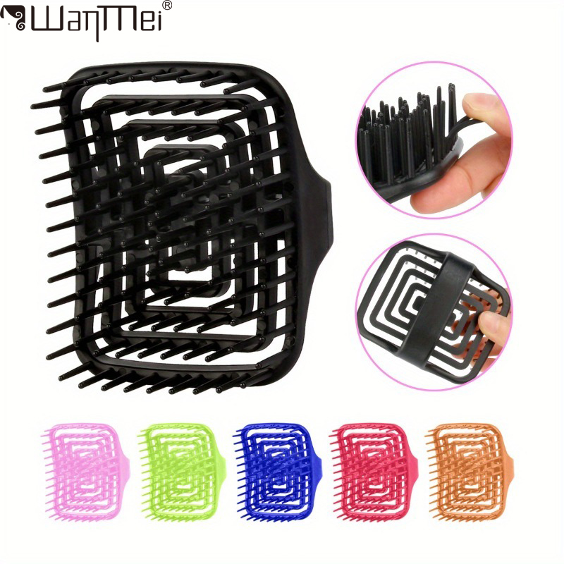 Hair Care Products - แปรงแชมพูนวดหนังศีรษะ WANMEI - ทําความสะอาดและขัดผิวอย่างล้ําลึก ดีไซน์ TPEE