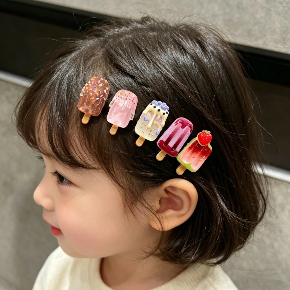 กิ๊บติดผมไอศกรีมหลากสี 5 ชิ้น  - Hair Care Lotion บทวิจารณ์และราคา