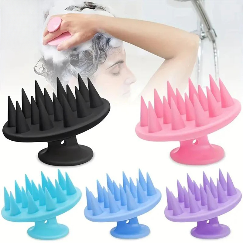 แปรงนวดศีรษะซิลิโคนแบบพกพา 1 ช - Hair Care Products บทวิจารณ์และราคา